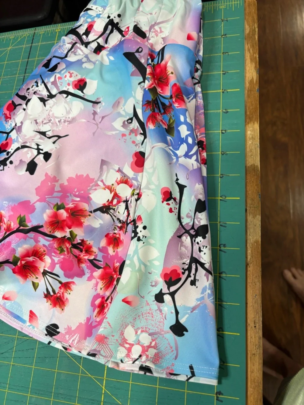 Cherry Blossom Bolder Athletic Sparkle Running Skirt - Picture 3 of 4